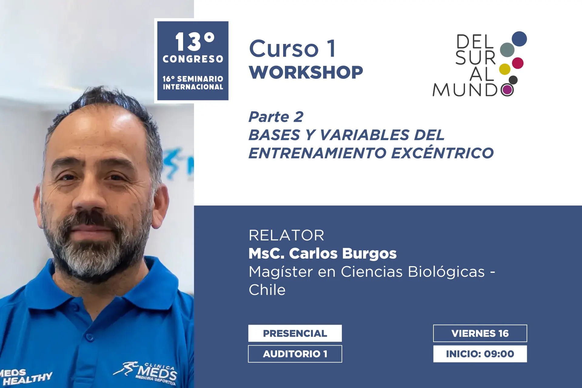 MsC. Carlos Burgos en congreso Del Sur al Mundo
